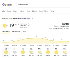 Klicke auf die Grafik für eine größere Ansicht

Name:	Wetter Chania.jpg
Hits:	521
Größe:	36,0 KB
ID:	103067
